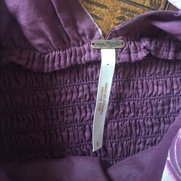 🔻SALE 🔻 Free people lace chiffon floral dress - Picture 3 of 7