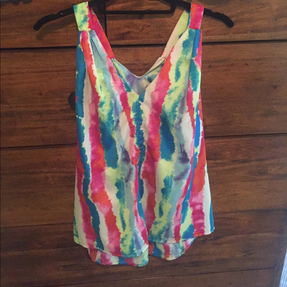 Watercolor printed tank