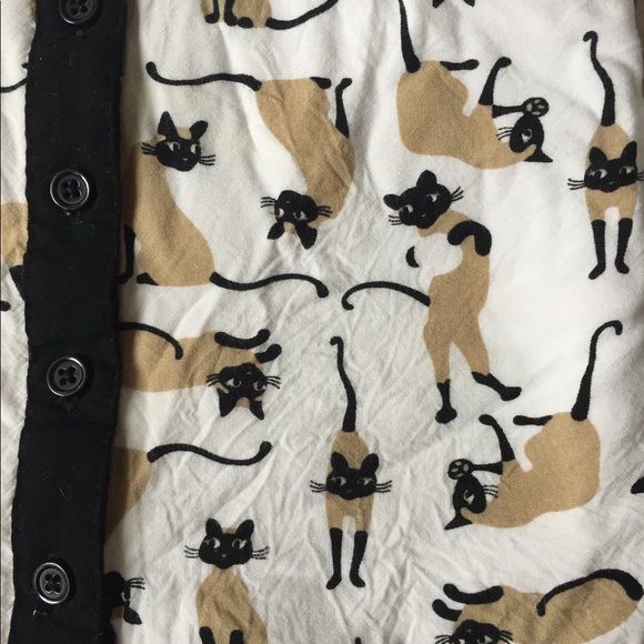 📦SOLD📦 Gymboree Siamese cat top shirt cardigan - Picture 2 of 4