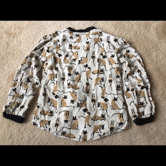 📦SOLD📦 Gymboree Siamese cat top shirt cardigan - Picture 4 of 4