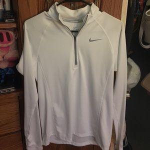 All white Dri fit Nike top never worn size small