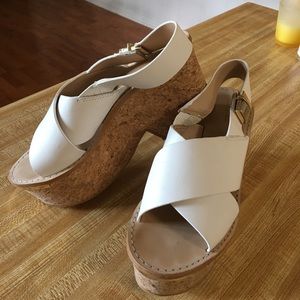 White Platform Sandels