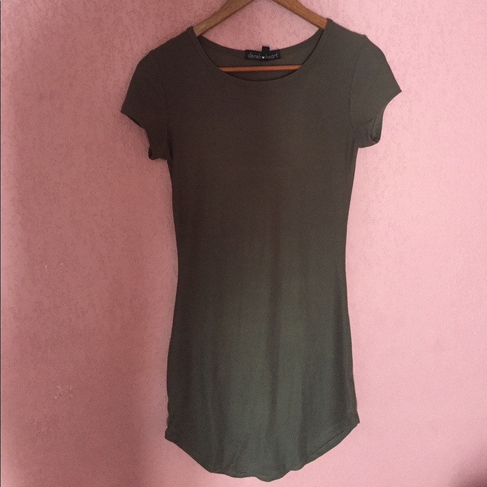 Olive Green bodycon dress