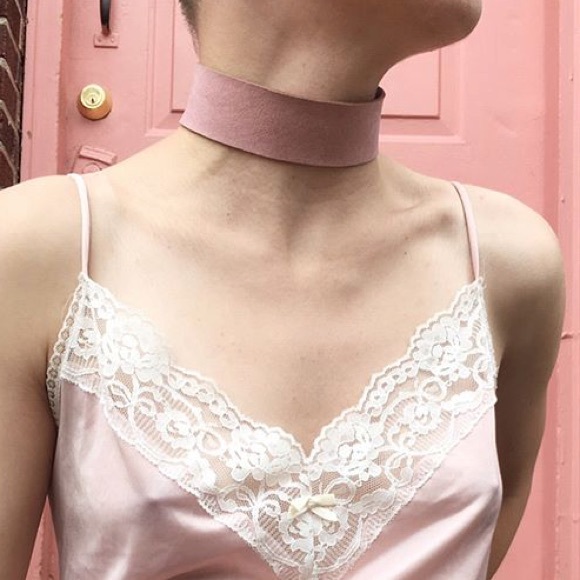 Free People rebel soul choker in pink - Picture 3 of 3