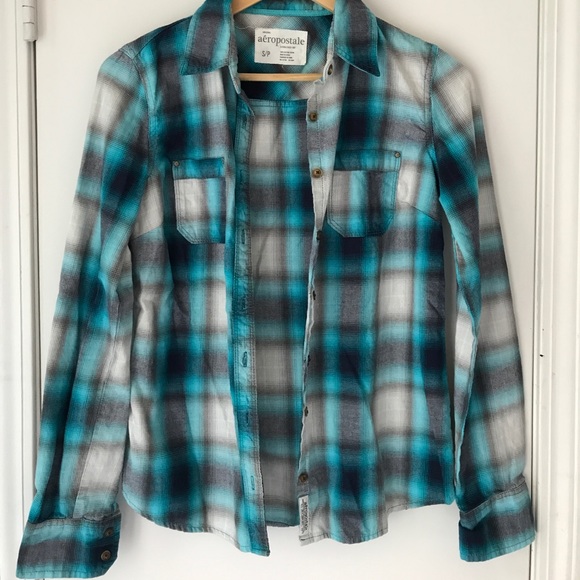 🦋 PLAID LONG SLEEVED SHIRT - Picture 1 of 4