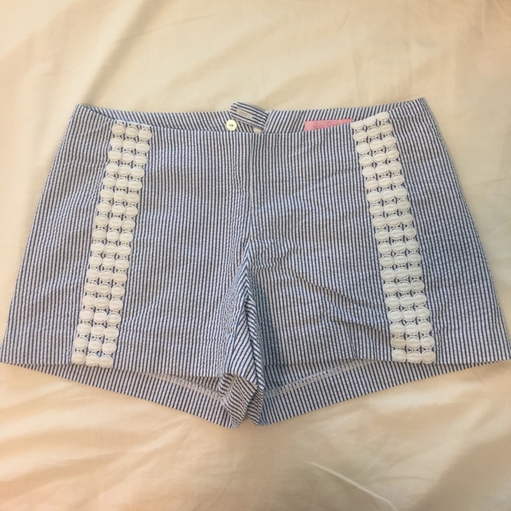 Lily Pulitzer seer-sucker shorts-All time favorite