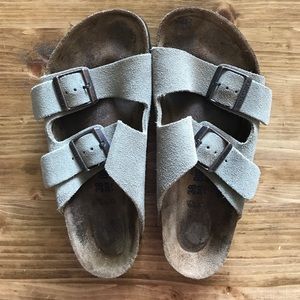 Taupe Soft Footbed Birkenstocks W8 (38)
