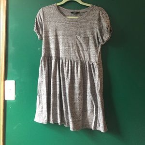Heather Gray Babydoll Dress