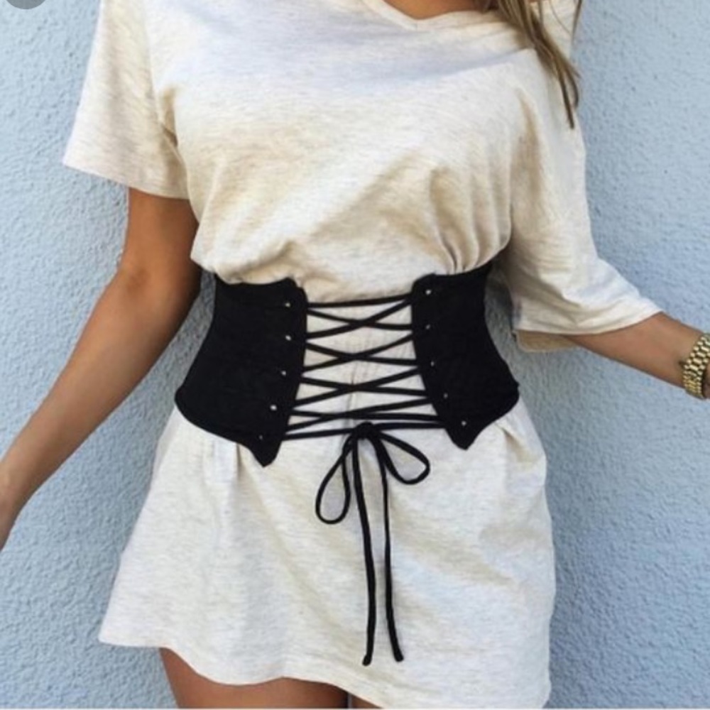 corset tee shirt dress