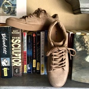 Taupe Suede Sneakers