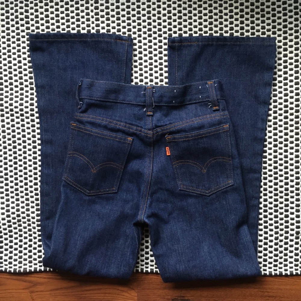 Orange Tab Levi's BellBottoms 25 Jeans Xs