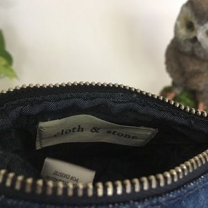 Anthropologie Cloth & Stone Denim Pouch