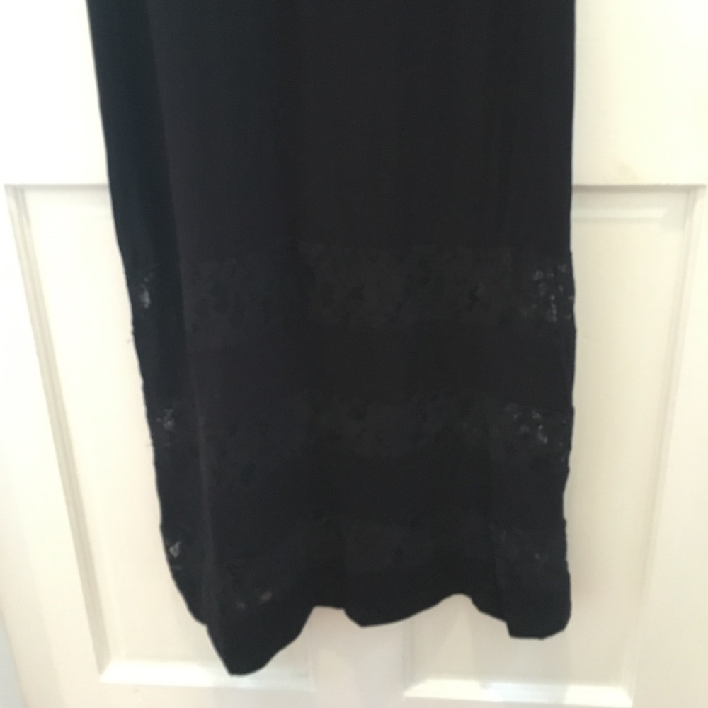 NWT NY Collection Black Lace Maxi Dress - Picture 2 of 5