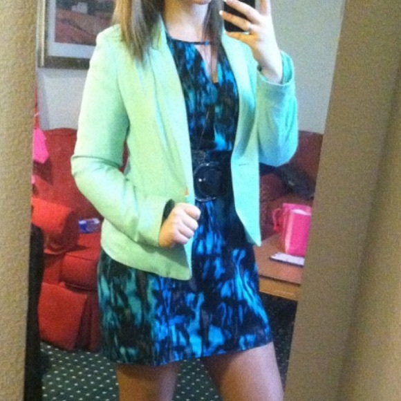 Anthropologie Dresses & Skirts - Teal silver and black dress.