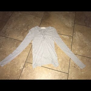 project social t urban outfitters lace up shirt