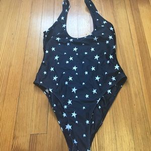 White fox swim suit