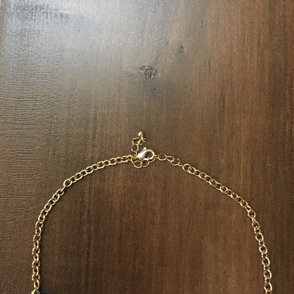 Turquoise Gold adjustable Statement Necklace - Picture 2 of 2