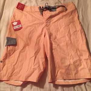Orange shorts for men. Size 34 waist