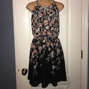 beautiful floral above the knee dress