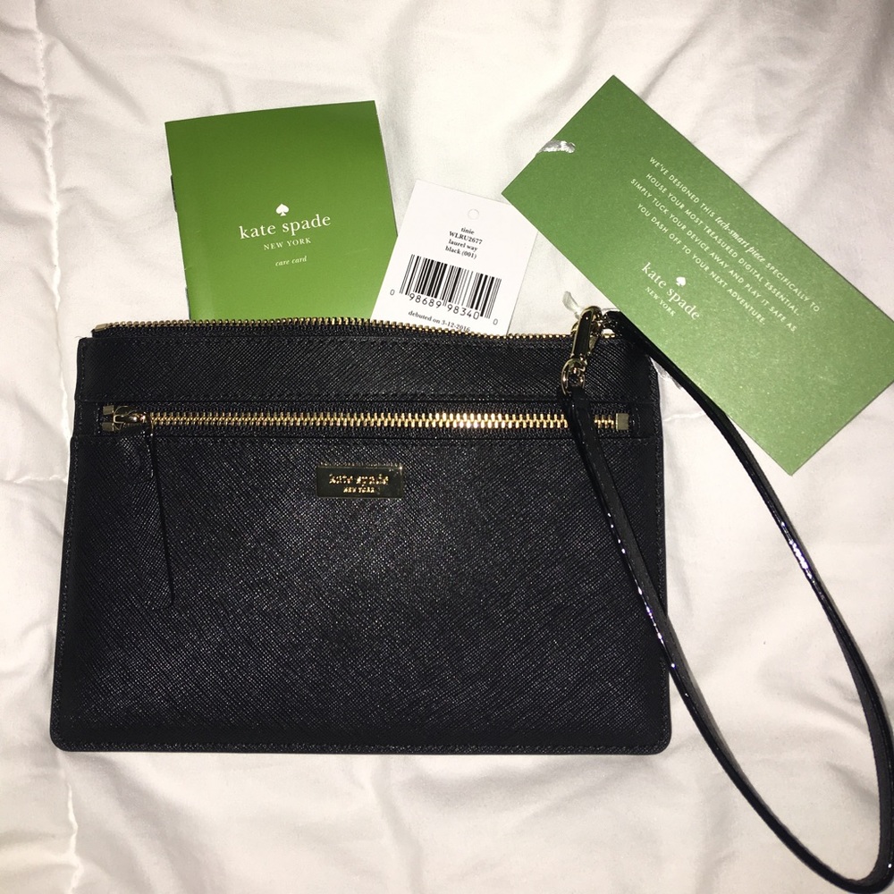 Kate Spade Saffiano Leather Wristlet Clutch Wallet