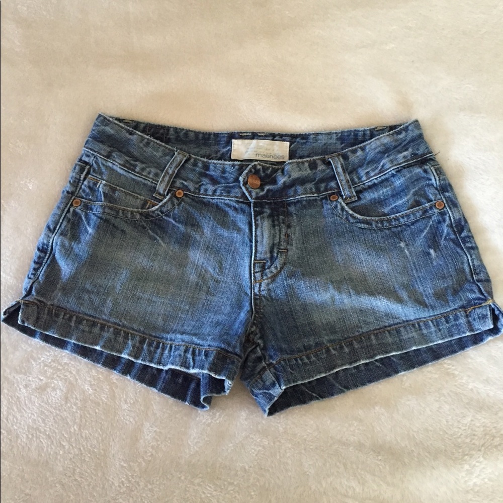 Distressed Jean Shorts