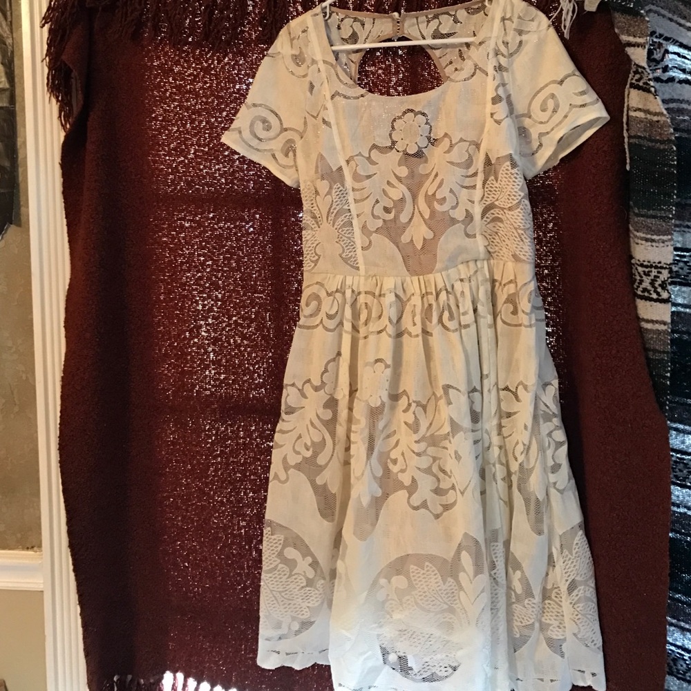 NWT Ivory semi formal dress