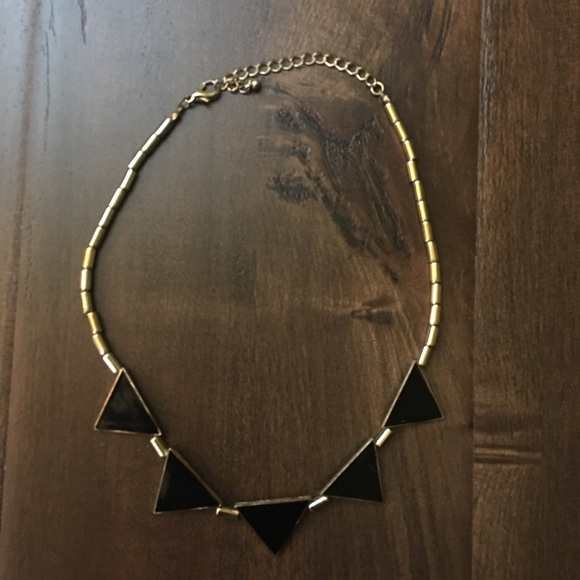 LF vintage Gold & Black Geometric Necklace - Picture 2 of 2