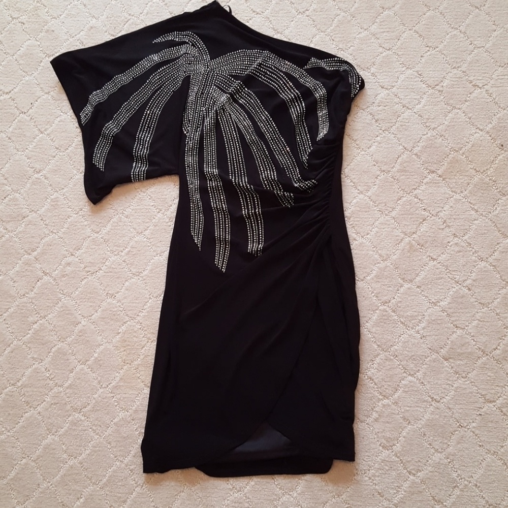 Black One-Shoulder Dress