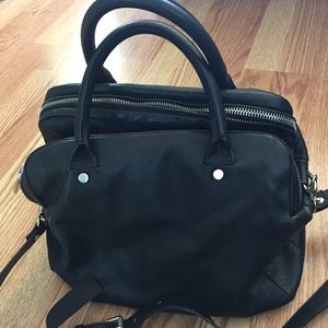 & Other Stories black leather satchel