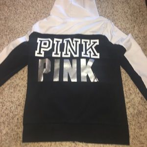 Pink zip up hoodie