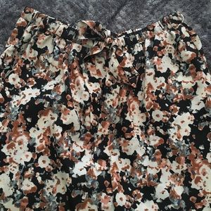 Forever 21 Floral TROUSERS/LOOSE CIGARETTE PANTS