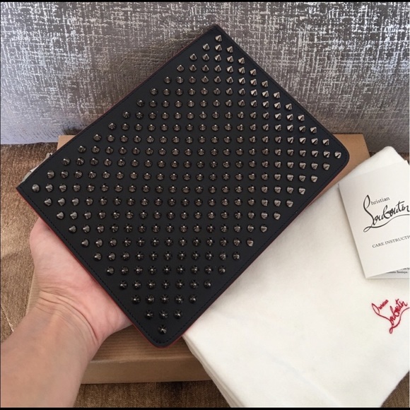 SOLD Christian Louboutin 'Loubiposh' Spike Clutch - Picture 2 of 6