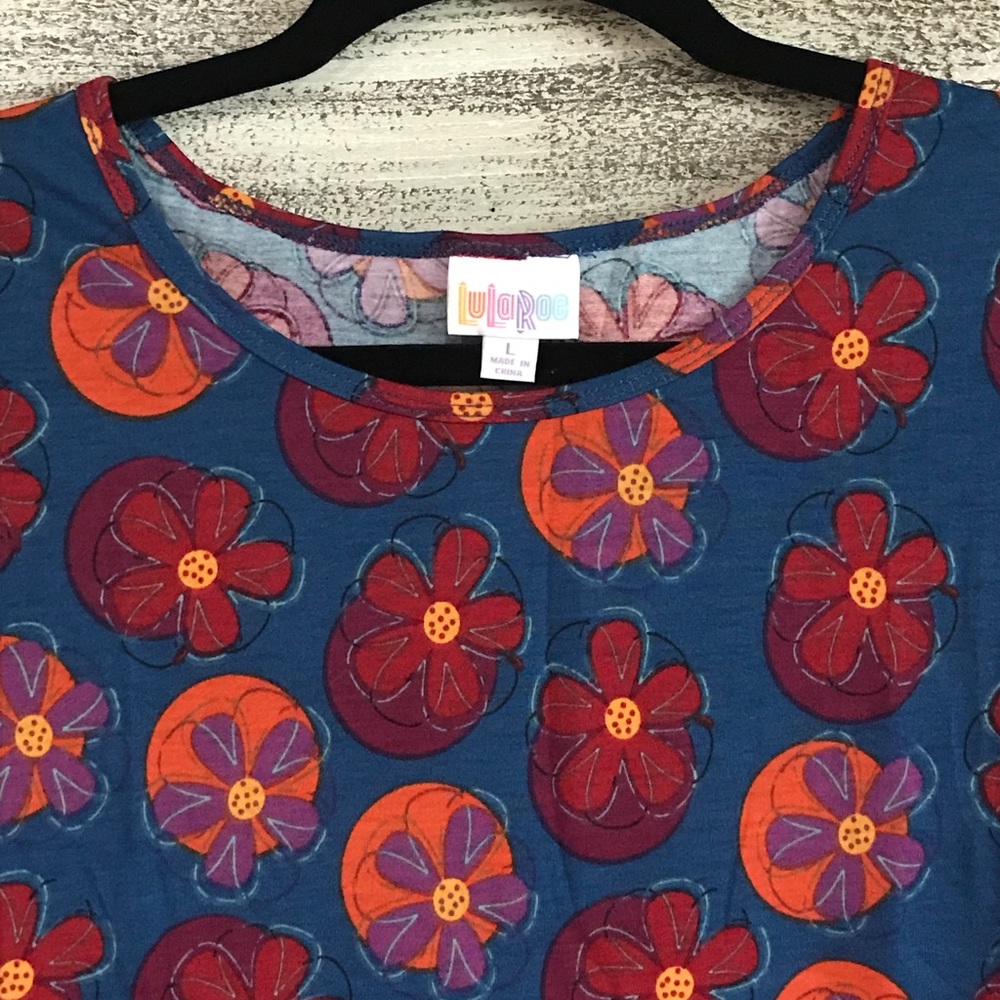 LuLaRoe Floral Patterned Irma Tunic