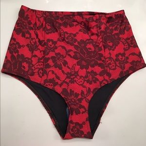 American Apparel  high waisted bathing suit bottom