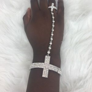 Diamond Cross Shaped Bracelet