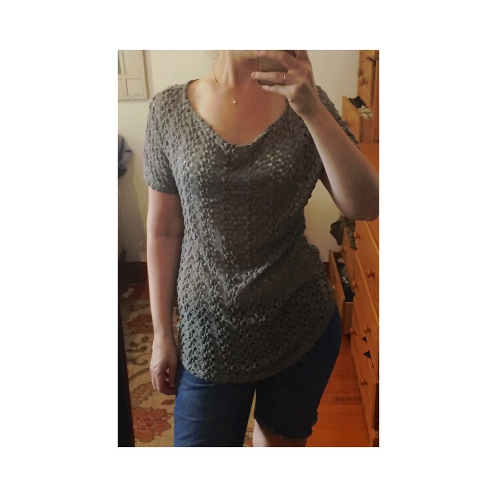Urban Outfitters Green crotchet top