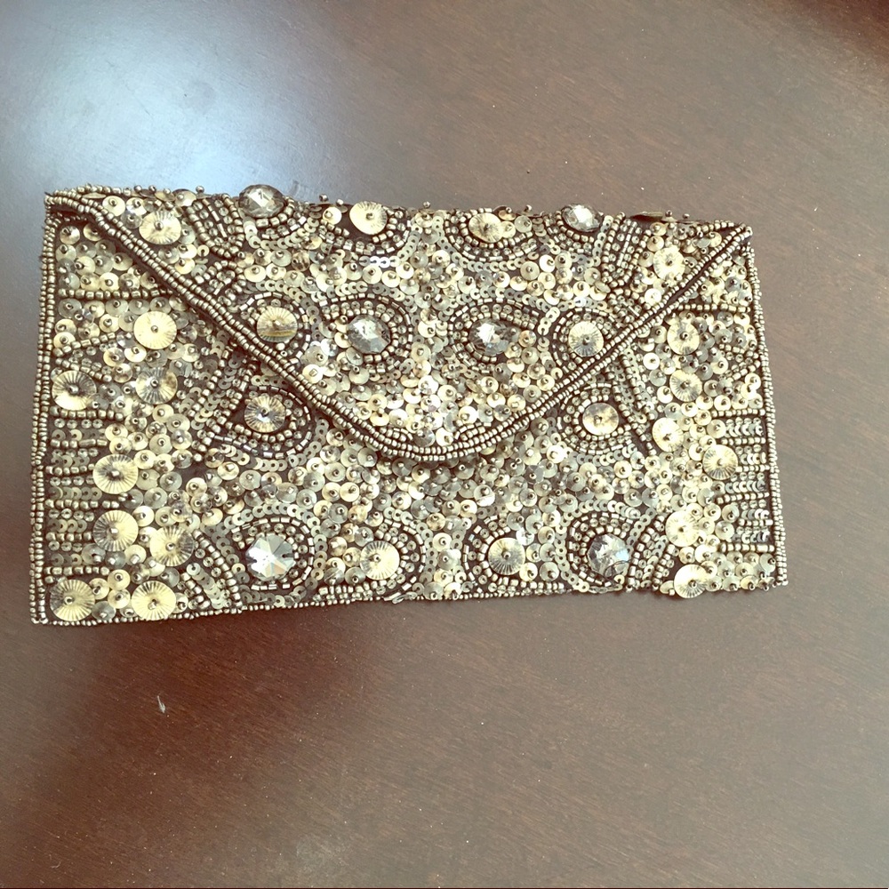 Beautiful studded clutch
