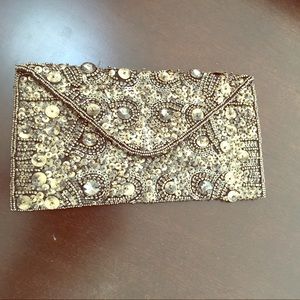 Beautiful studded clutch