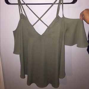 Cold shoulder top