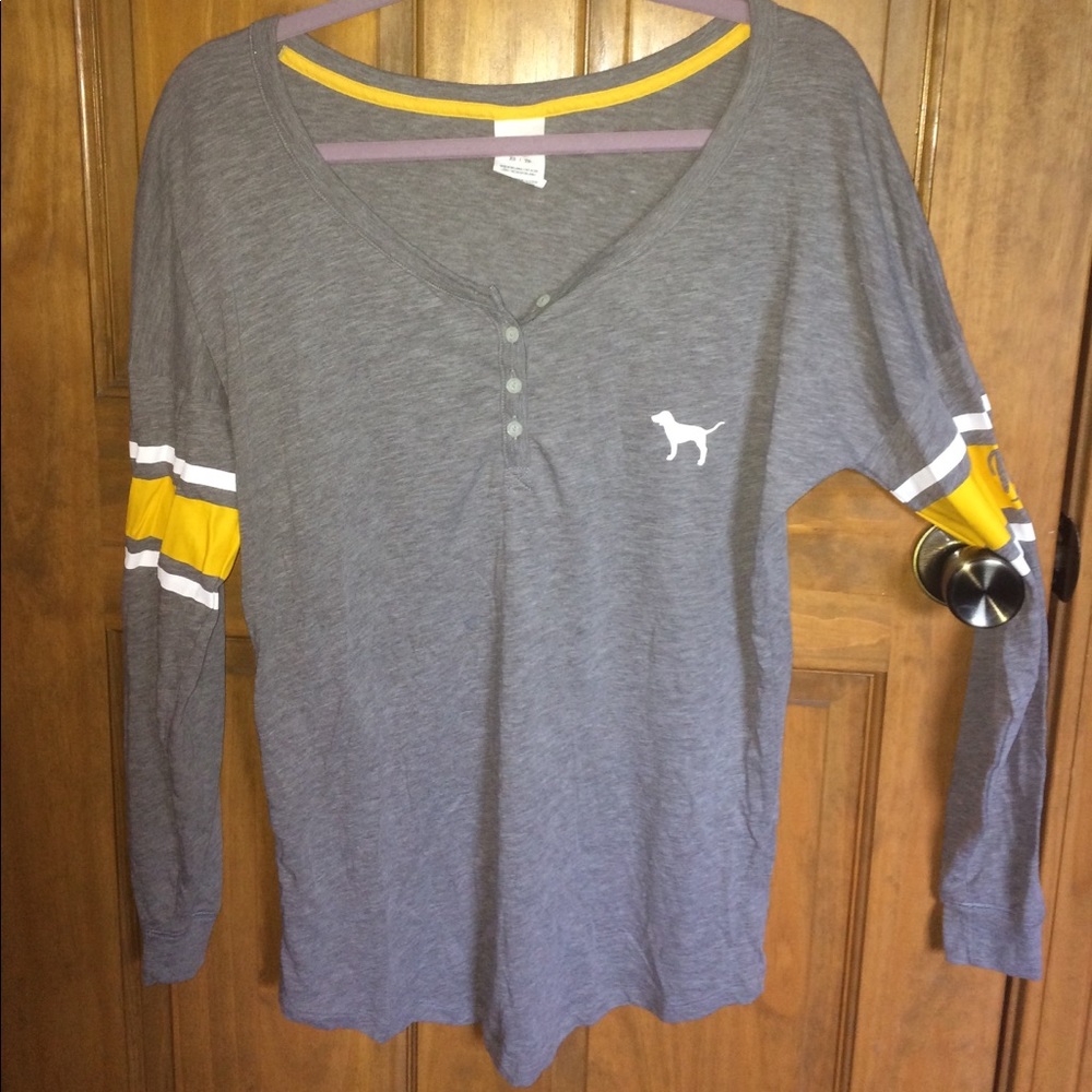 PINK Grey, white and gold Spirit Jersey