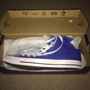 Blue Converse Shoes (Unisex)