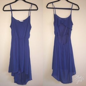 Blue High-Low Lush Dress