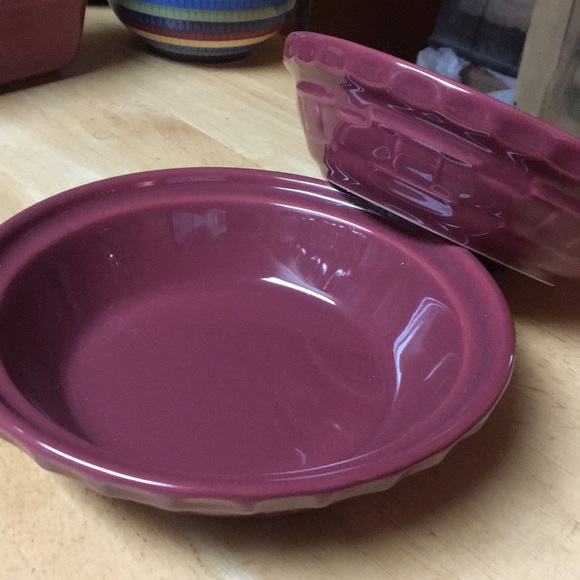 Longaberger Other Longaberger Multicolored Dishes And 4 Plum Color