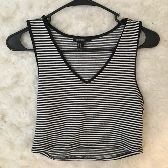 Forever 21 Striped Crop Top - Picture 1 of 1