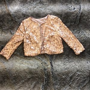 Gold sequin cardigan