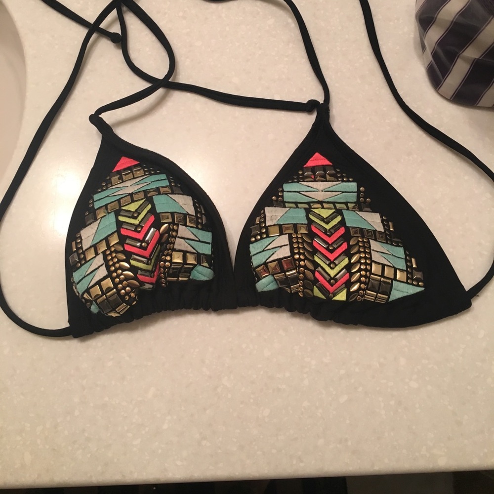 Aztec colorful swim top