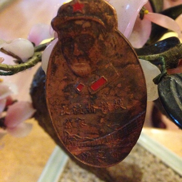 antique Jewelry - Antique chines copper patch