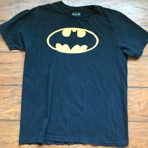superhero batman graphic tee with bat symbol