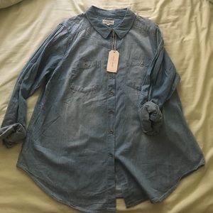 Plus Size NWT Denim Shirt