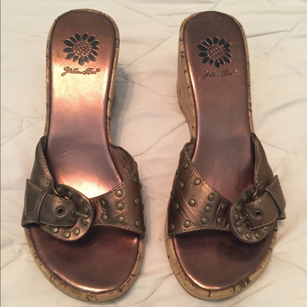 Yellow Box Cork Wedges